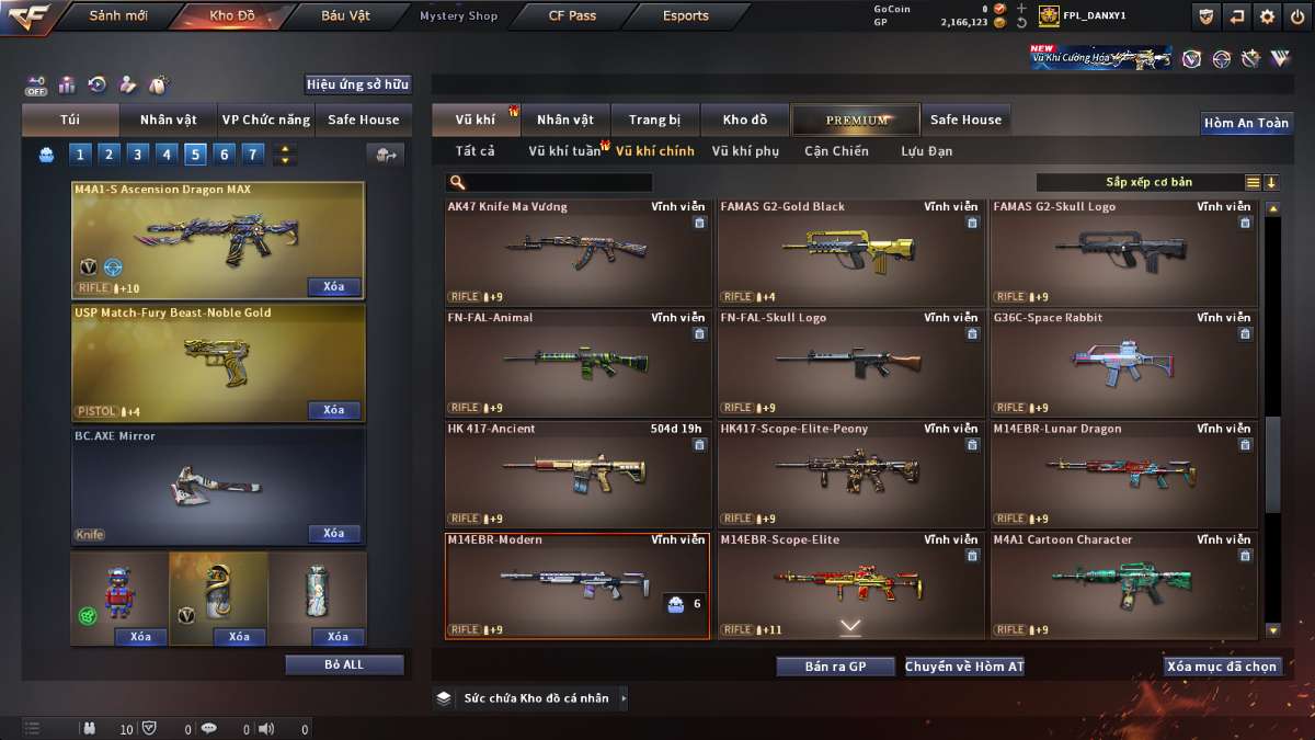 shop acc cf uy tin gia re